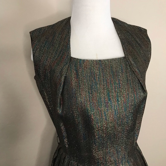 Vintage 50s Lurex Party Dress - Picture 3 of 8